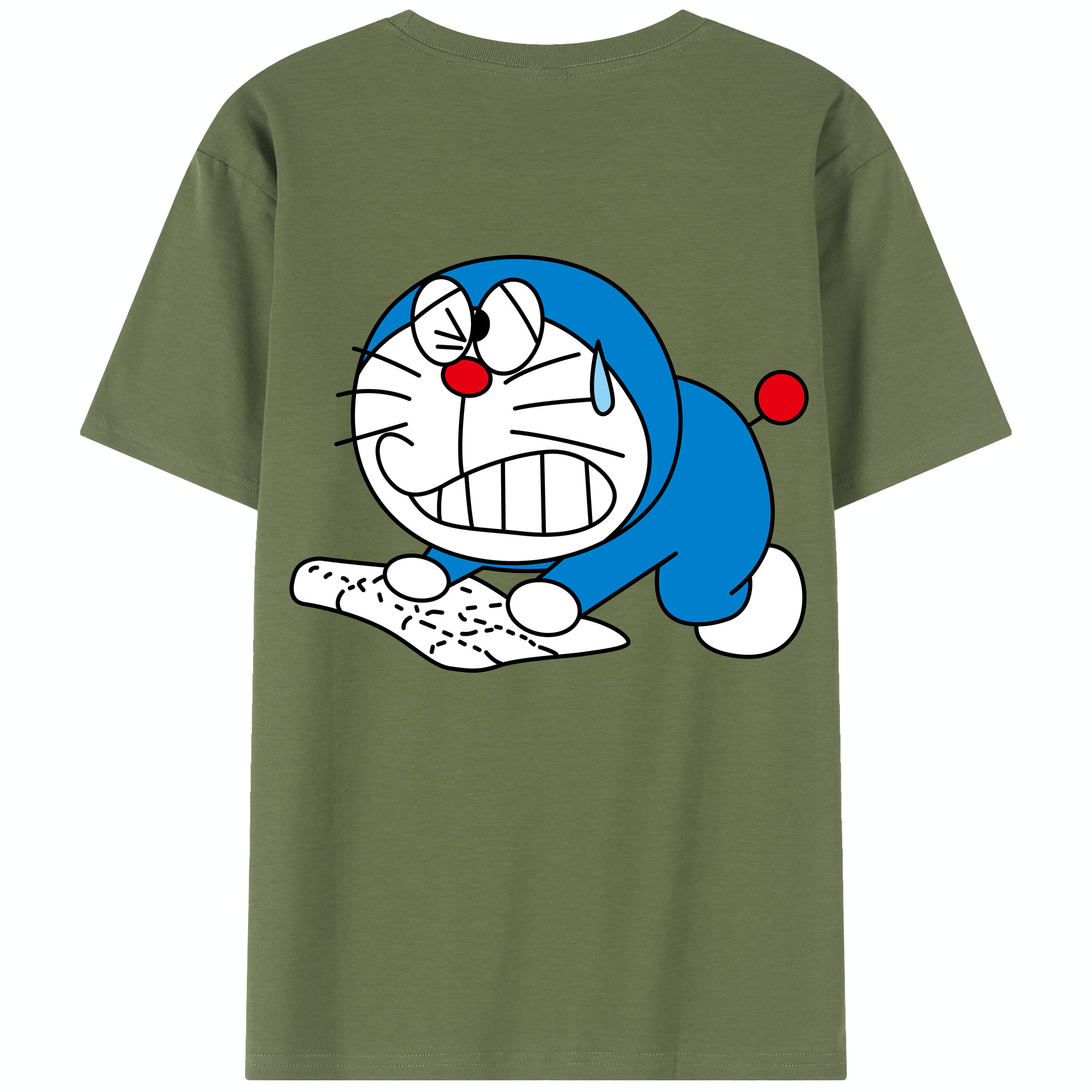 （画像用） ドラえもん Doraemon 綿100％半袖Tシャツ（背面プリント）